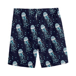Glowing Jellyfish Pattern Print Men's Sports Shorts