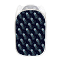 Glowing Jellyfish Pattern Print Mesh Laundry Hamper