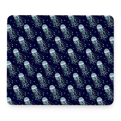 Glowing Jellyfish Pattern Print Mouse Pad