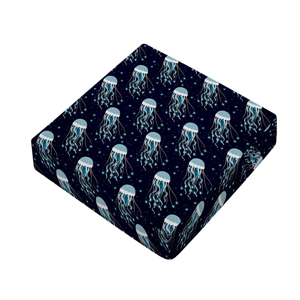 Glowing Jellyfish Pattern Print Outdoor Seat Cushion Cover