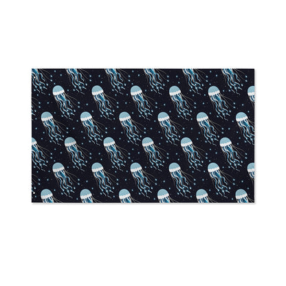 Glowing Jellyfish Pattern Print Polyester Flag
