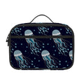 Glowing Jellyfish Pattern Print Portable Lunch Bag