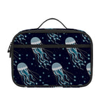 Glowing Jellyfish Pattern Print Portable Lunch Bag