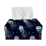 Glowing Jellyfish Pattern Print Rectangle Tissue Box Cover