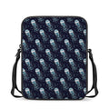 Glowing Jellyfish Pattern Print Rectangular Crossbody Bag