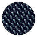 Glowing Jellyfish Pattern Print Round Floor Mat