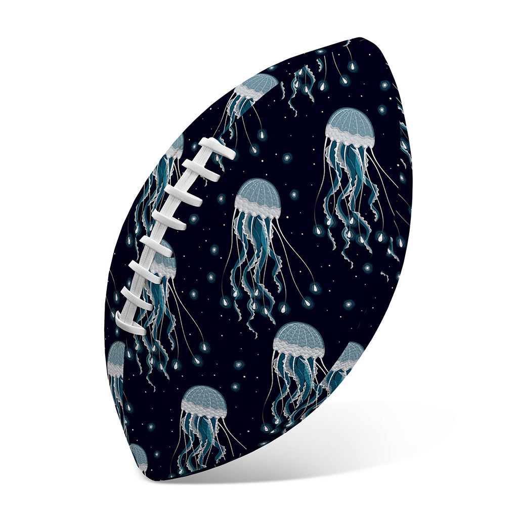 Glowing Jellyfish Pattern Print Rugby Ball