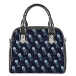 Glowing Jellyfish Pattern Print Shoulder Handbag