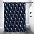 Glowing Jellyfish Pattern Print Shower Curtain