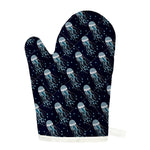 Glowing Jellyfish Pattern Print Single Oven Mitt