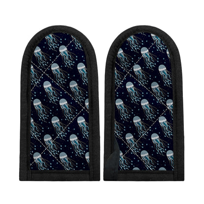 Glowing Jellyfish Pattern Print Skillet Handle Cover
