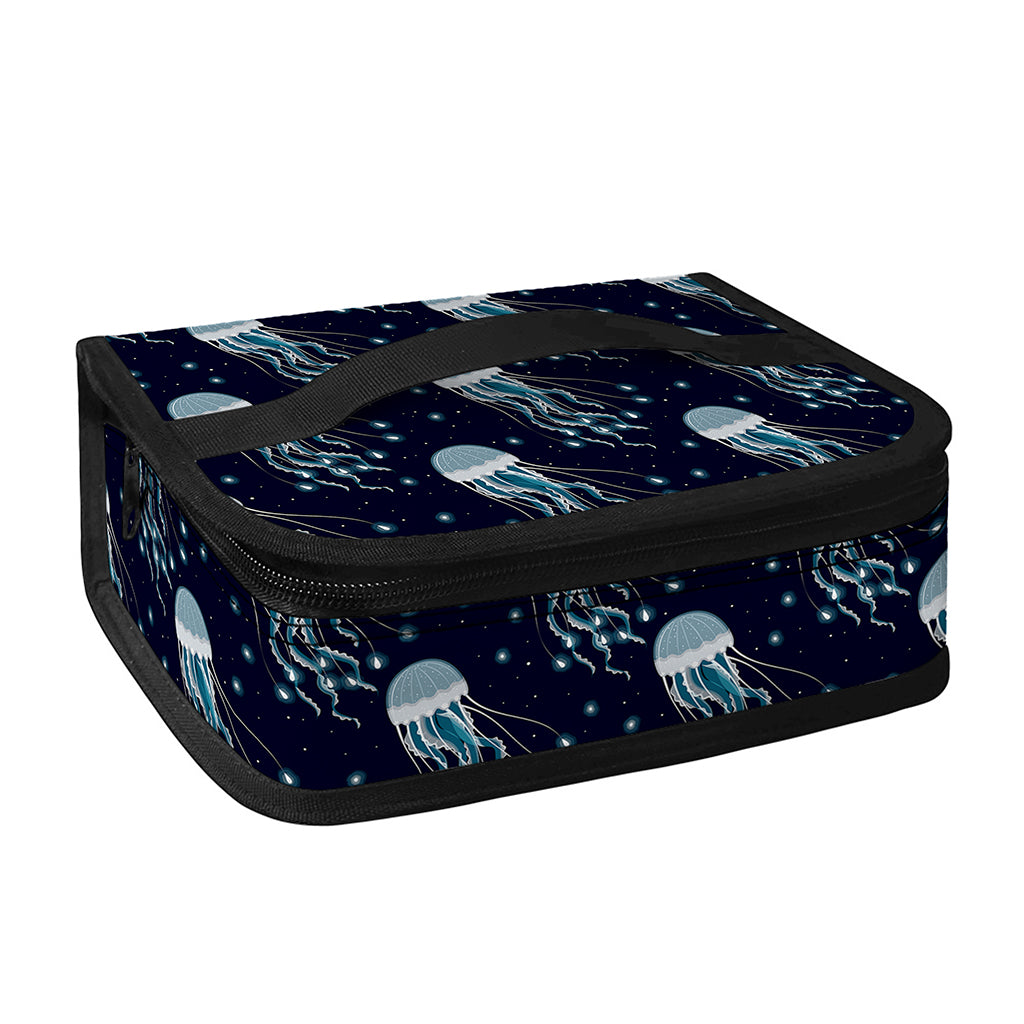 Glowing Jellyfish Pattern Print Small Lunch Bag