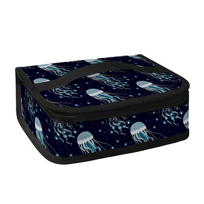 Glowing Jellyfish Pattern Print Small Lunch Bag