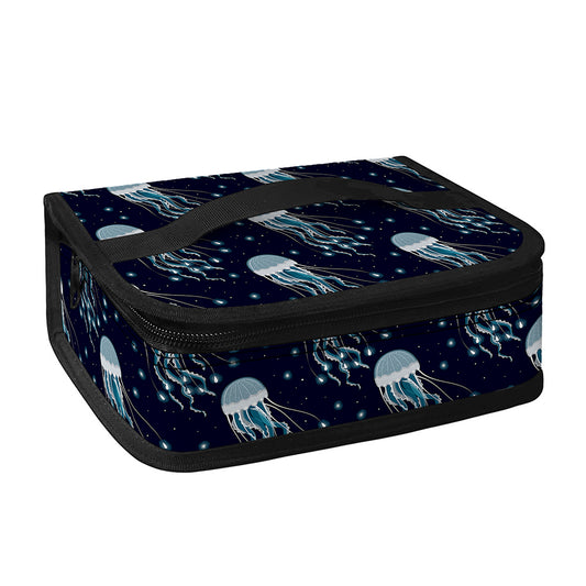 Glowing Jellyfish Pattern Print Small Lunch Bag
