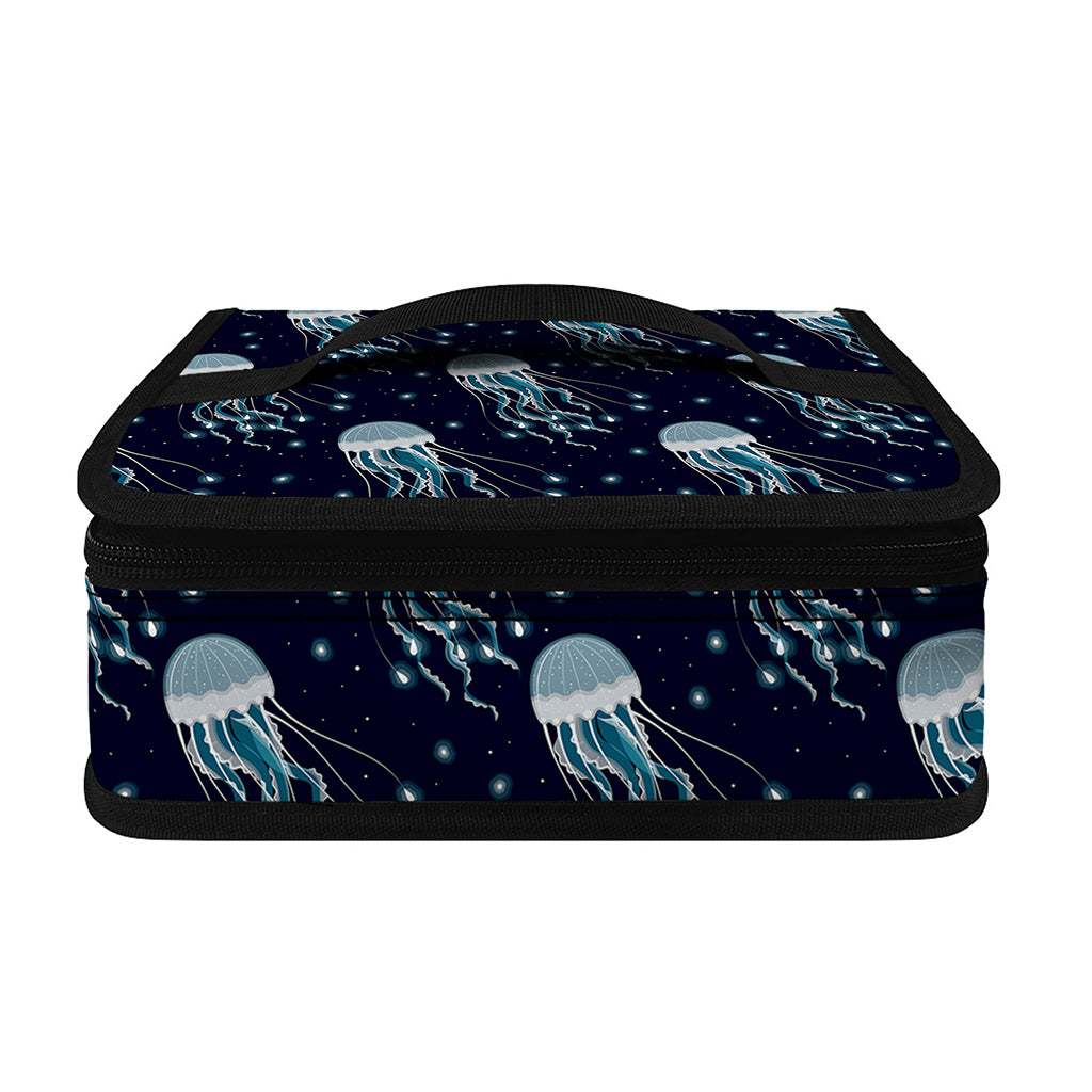 Glowing Jellyfish Pattern Print Small Lunch Bag