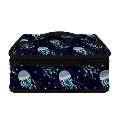 Glowing Jellyfish Pattern Print Small Lunch Bag