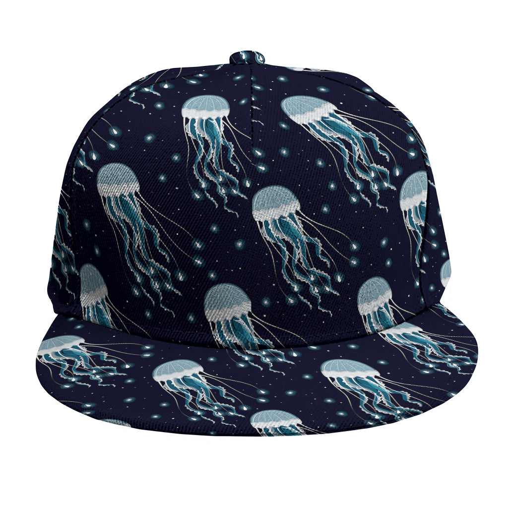 Glowing Jellyfish Pattern Print Snapback Cap