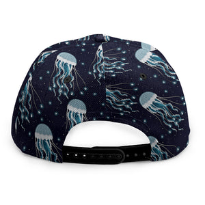 Glowing Jellyfish Pattern Print Snapback Cap