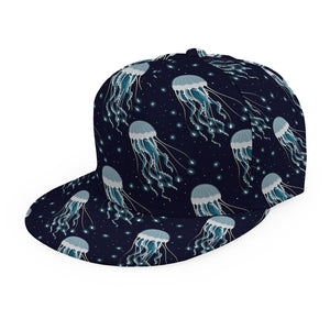 Glowing Jellyfish Pattern Print Snapback Cap