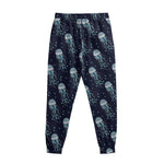 Glowing Jellyfish Pattern Print Sweatpants