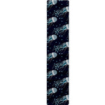 Glowing Jellyfish Pattern Print Table Runner