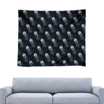 Glowing Jellyfish Pattern Print Tapestry