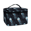 Glowing Jellyfish Pattern Print Travel Makeup Bag