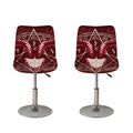 Goat Skull Pentagram Print Bar Stool Covers