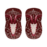 Goat Skull Pentagram Print Bar Stool Covers