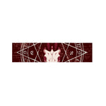 Goat Skull Pentagram Print Bed Runner