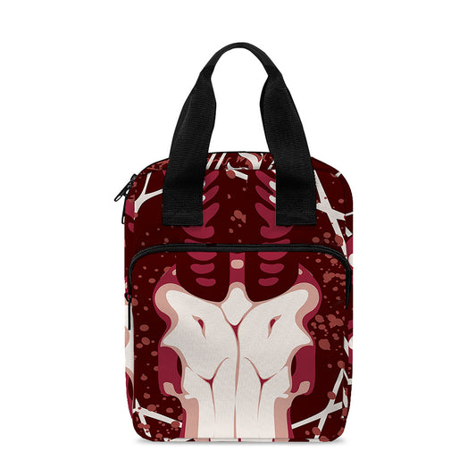 Goat Skull Pentagram Print Bible Tote Bag