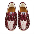 Goat Skull Pentagram Print Casual Shoes