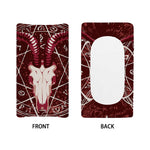 Goat Skull Pentagram Print Changing Pad Cover