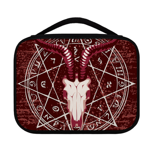 Goat Skull Pentagram Print Classic Bible Case