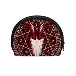 Goat Skull Pentagram Print Coin Purse