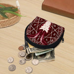 Goat Skull Pentagram Print Coin Purse