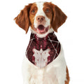 Goat Skull Pentagram Print Dog Bandana