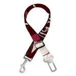 Goat Skull Pentagram Print Dog Seat Belt
