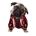 Goat Skull Pentagram Print Dog Zip Up Hoodie