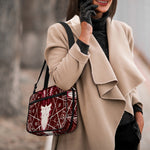 Goat Skull Pentagram Print Double Strap Bible Bag