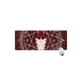 Goat Skull Pentagram Print Extended Mouse Pad