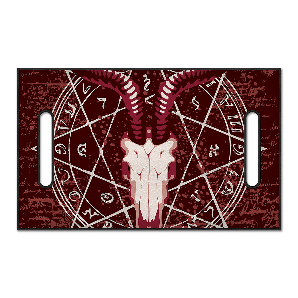 Goat Skull Pentagram Print Golf Cart Seat Cover