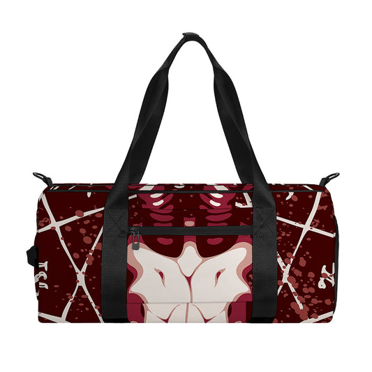 Goat Skull Pentagram Print Gym Bag
