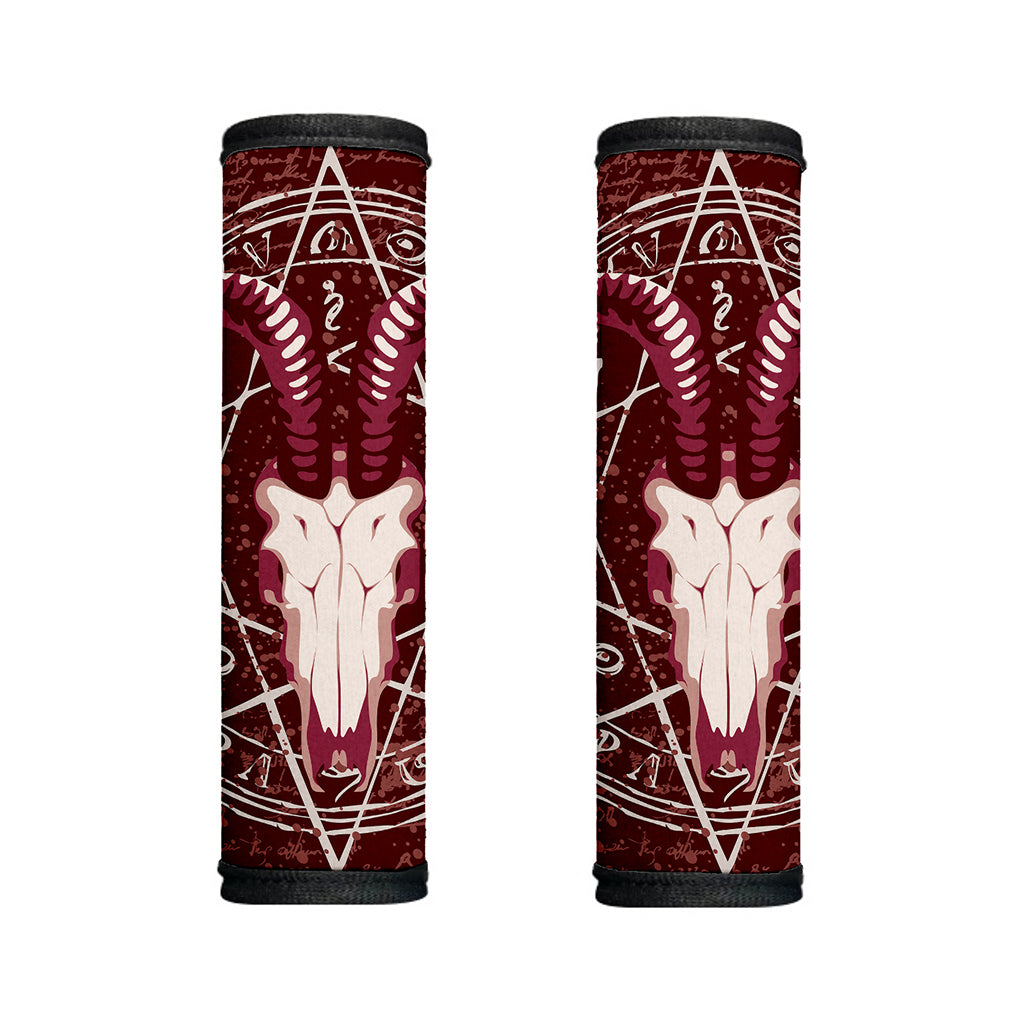 Goat Skull Pentagram Print Handle Covers