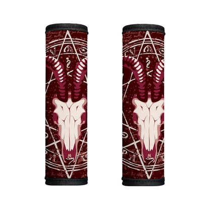 Goat Skull Pentagram Print Handle Covers