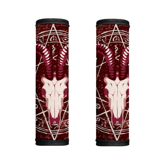 Goat Skull Pentagram Print Handle Covers