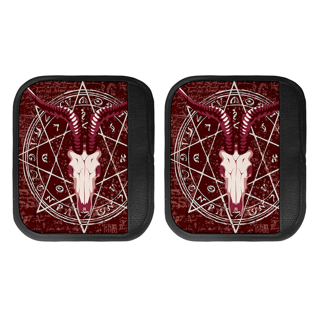 Goat Skull Pentagram Print Handle Covers
