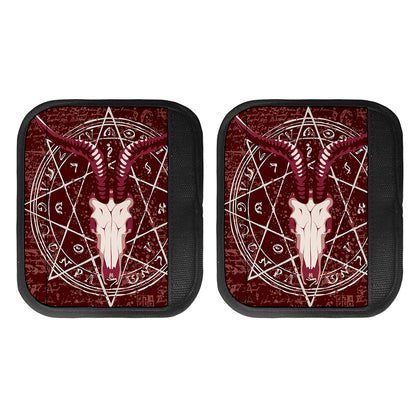 Goat Skull Pentagram Print Handle Covers