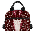 Goat Skull Pentagram Print Insulated Lunch Bag