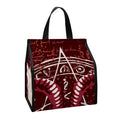 Goat Skull Pentagram Print Insulated Lunch Tote